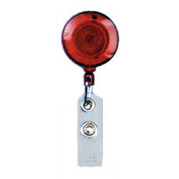 Translucent Color Badge Reel Swivel Spring Clip - 10 Pack